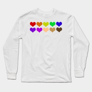 Rainbow hearts Long Sleeve T-Shirt